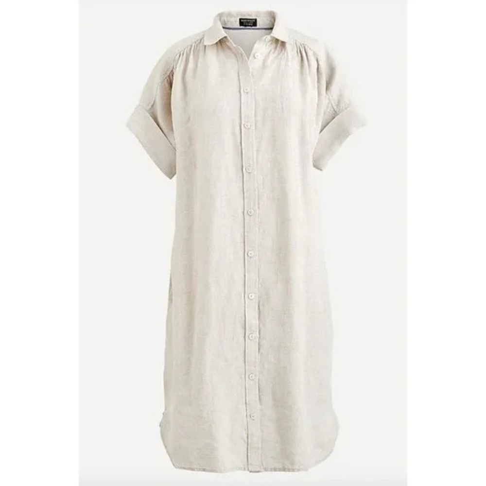 J.Crew short-sleeve Baird McNutt Irish linen shirtdress